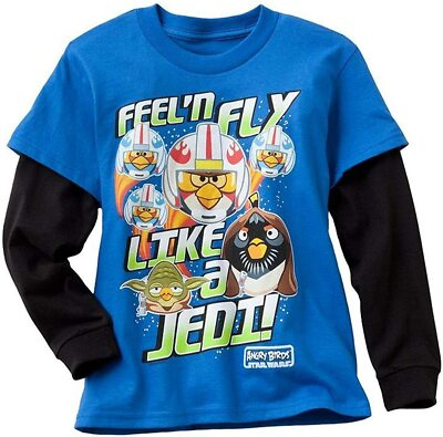 Angry Birds Star Wars Long Sleeve T Shirt Boy Size L