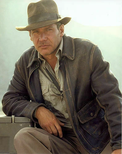 Indiana Jones Harrison Ford Classic Genuine Cow Hide Distressed Leather  Jacket | eBay