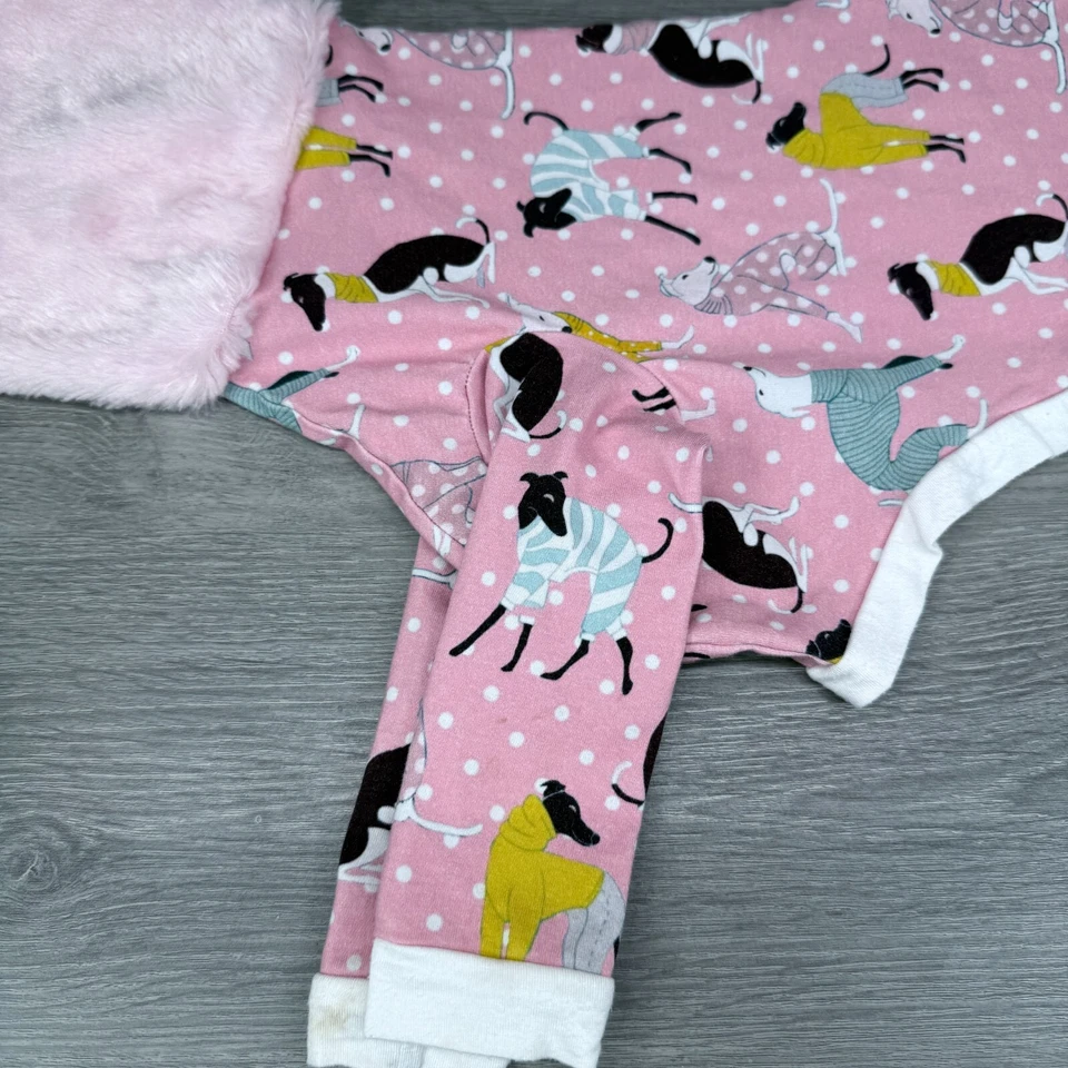 Suéter Top Jersey Italiano Galgo IGGY 2XL Rosa Imitación Piel Largo Snood 2 Piernas Foto 3 de 4