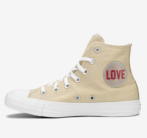 converse chuck taylor all star hi love fearlessly heart trainers