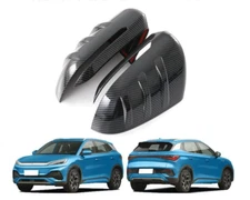 2pcs Carbon Fibre Pattern Side Mirror Cover Rear Mirror for BYD ATTO 3 2022+