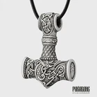 MJOLNIR NECKLACE THOR'S HAMMER PENDANT VIKING PAGAN JEWELRY TOR NORSE NECKLACE