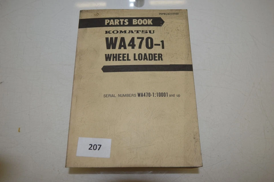 B207 - Komatsu Parts Book - Teile-Katalog für WA470-1 Radlader - Bild 1 von 1