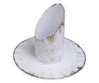 Mega-Leuchter, Langkerzen Kerzenleuchter Weiß/Gold FüR Ø 3 Cm Kerzen, Taufkerzen