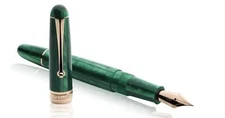 Penlux Masterpiece Delgado Fountain Pen in Sicao - 18K Gold Fine Point - NEW
