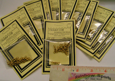 144 -- #10 BRASS BARREL SWIVEL  SWIVELS (gross)