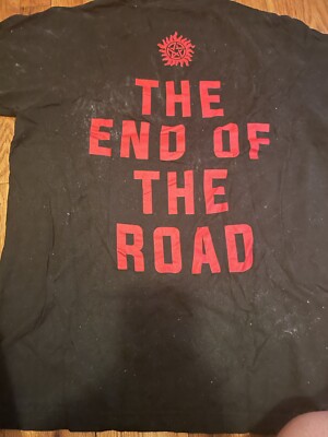 Supernatural TV Show Promo T Shirt Size L Black The End Of The