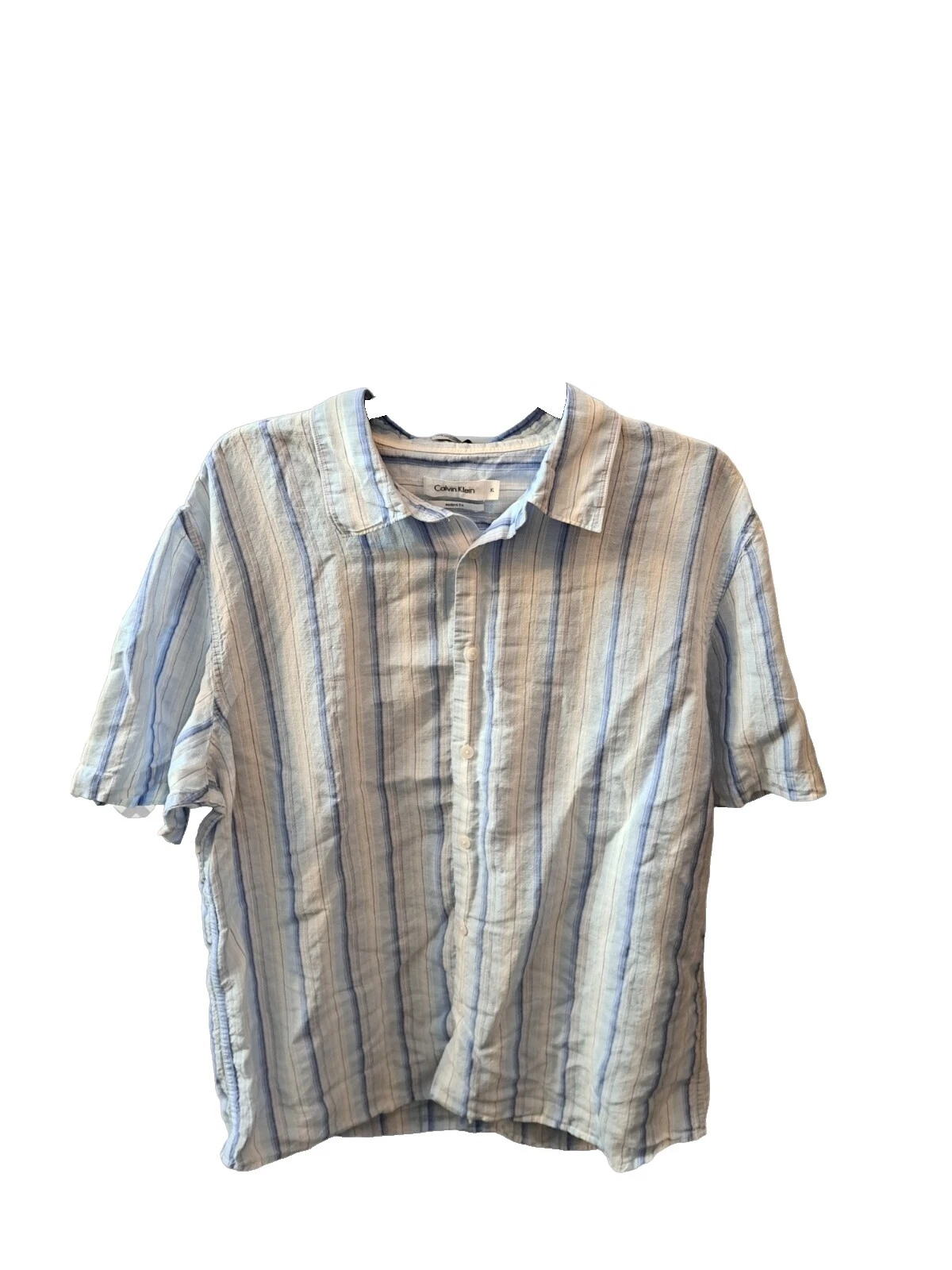 Calvin Klein Linen Dress Shirts for Men