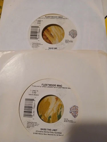45 RECORD LOT X 2  FLEETWOOD MAC SAVE ME / SKIES THE LIMIT SEE LISTING
