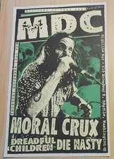 MDC (Millions of Dead Cops) Original Poster 2014 w/ Dreadful Children, Die Nasty
