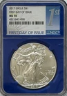 2017 American Silver Eagle, MS 70 NGC, NR.