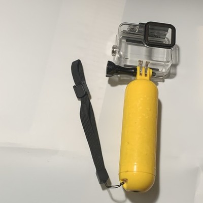 Waterproof Camera Case with Yellow Floating Hand Grip for GoPro Hero