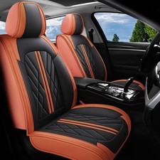 Luxury Pu Leather Seat Covers 5-seat Front Rear Cover Universal For Sedan Suv