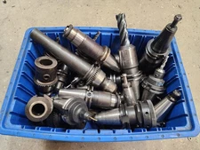 Lot Of 10 Random CAT40 Tool Holders - Quality US Brands Command Parlec