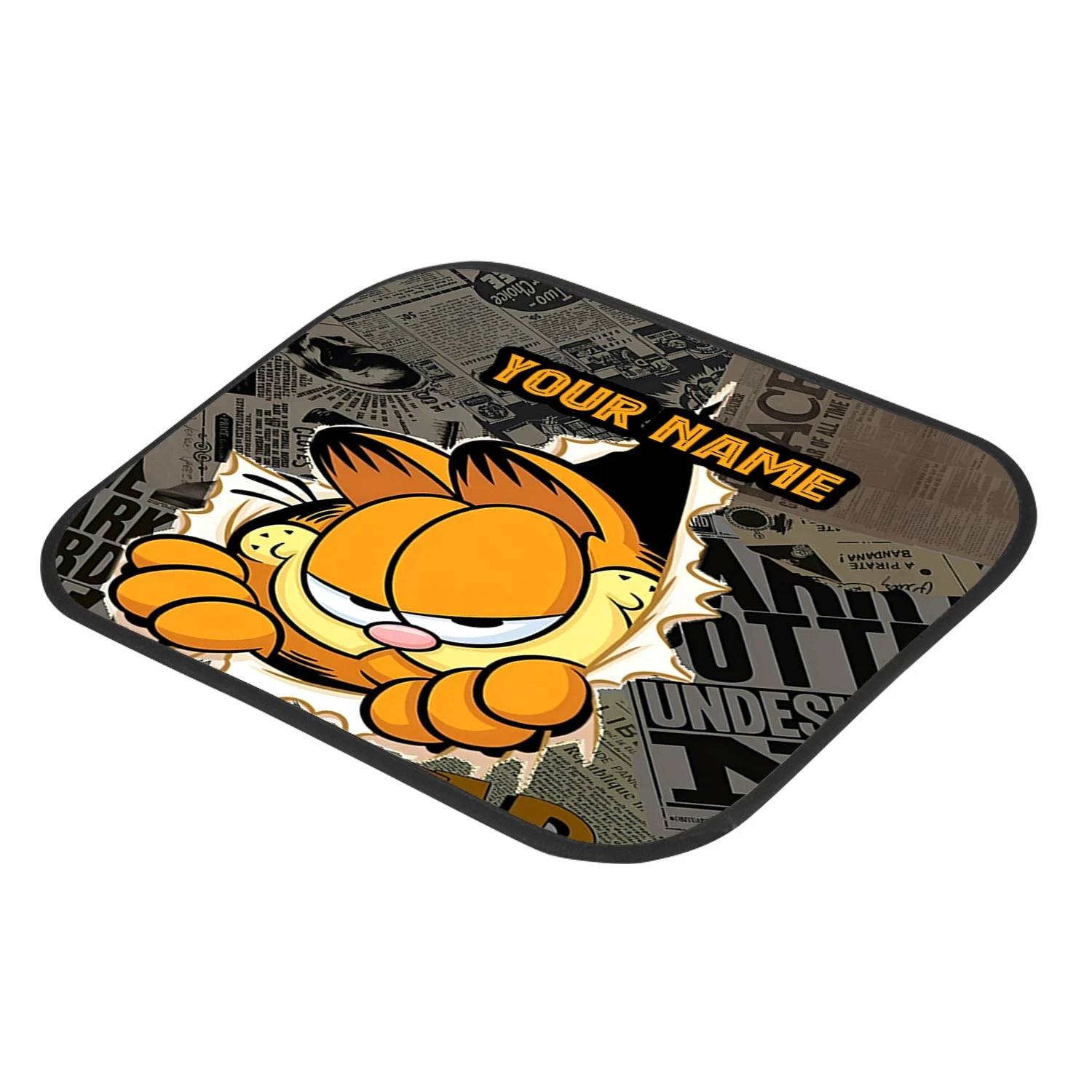 Garfield Car Floor Mats, Custom Cartoon Auto Accessories, Funny Cat Personalized