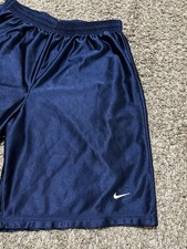 Vintage 90  s Made In USA Black Tag Nike Blue Shorts Size Large Rare Vtg