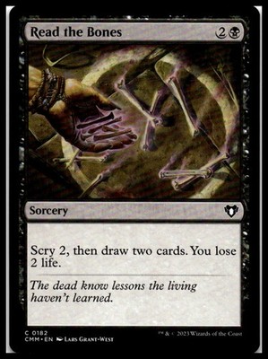 Read the Bones C Commander Masters 182 - MTG