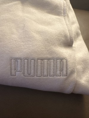 PUMA Women s XXL Track Jogger Pants IVORY Active Athletic Drawstring