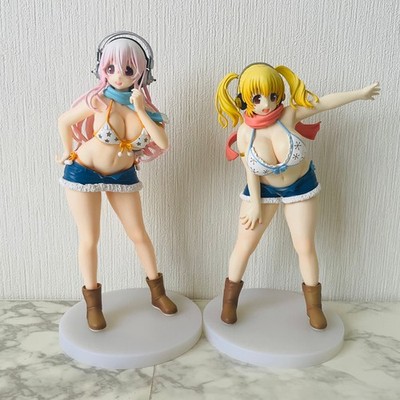 TAITO Super Sonico & Super Pochaco Winter Ver. Figure Set Nitroplus Japan