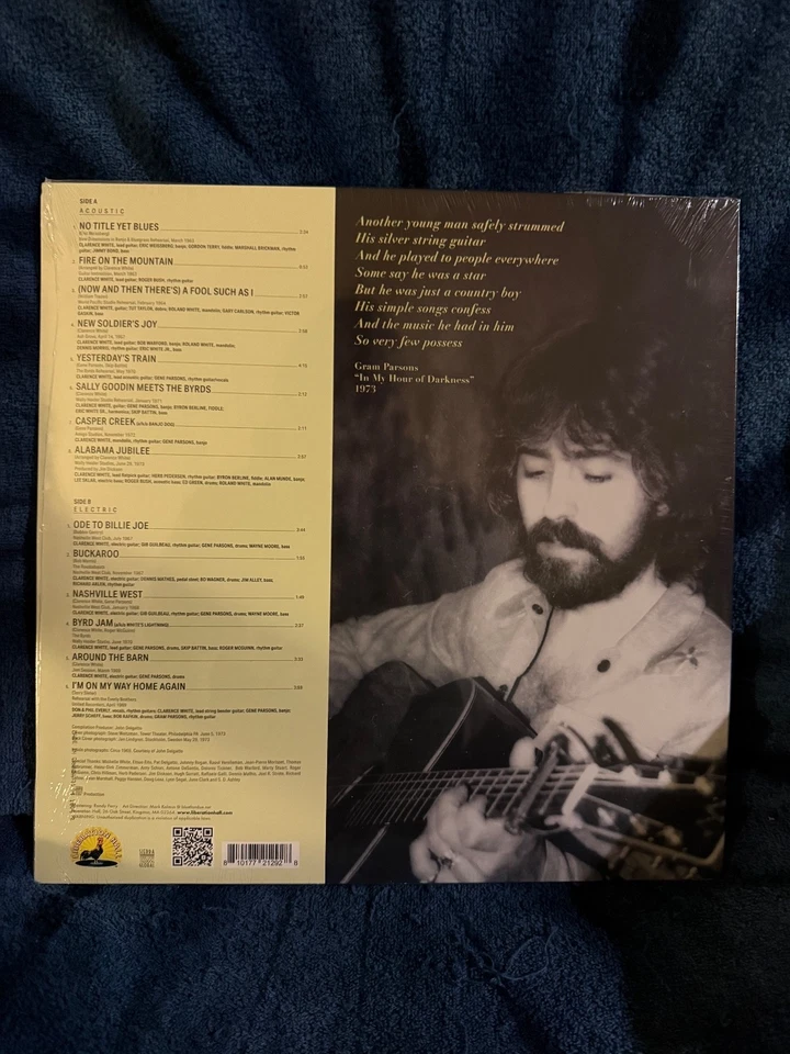 Clarence White - Melodies From A Byrd In Flyte, 1x Vinyl, RSD, Byrds, Sealed/New - Image 3 of 4