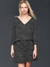 GAP Geo print smock dress Size M