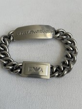 Vintage Emporio Armani Men's Bracelet  Steel In Excellent Condition -Beautiful  