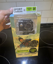 Gadget Gear Sport Camera 1080p HD Waterproof Action Cam Black w/ 8GB Card
