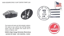 US EVENT CACHET COVER HEAO-B HIGH ENERGY ASTRONOMY OBESERVATORY CENTAUR 1978