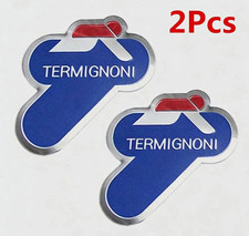 2pcs Termignoni Aluminium Heat Resistant Motorcycle Exhaust Pipe Racing Sticker 2pcs Termignoni Aluminium Heat Resistant Motorcycle Exhaust Pipe Racing Sticker