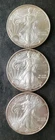 2007, 2008, and 2009 $1 American Silver Eagle Dollars