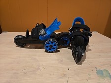 Cardiff Skate Co Cruiser Blue  Black Adjustable Sz Adult Small Boy 2 - Men 8