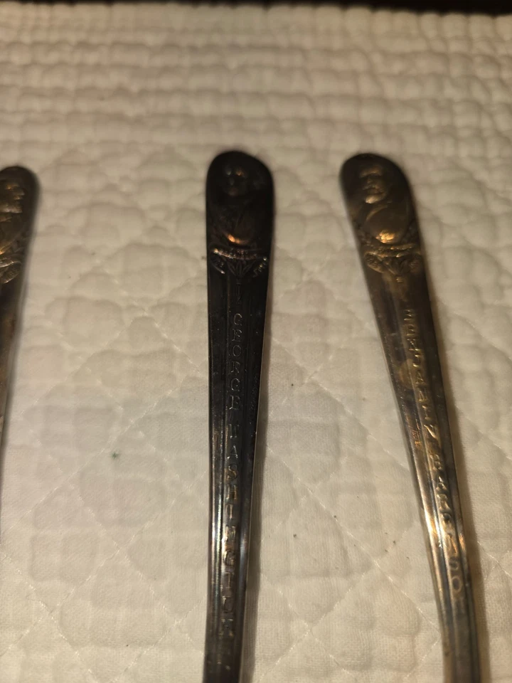 16 spoons a collection of silver plated commemorative U.S.A presidential spoons - Image 4 of 4