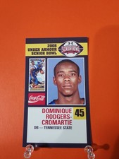 2008 Dominique Rodgers-Cromartie Senior Bowl Rookie Card...Tennessee-State. rookie card picture