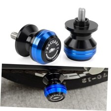 M8 Swingarm Spool Sliders Stand - Compatible with CBR600RR 1000RR Z650 - Blue