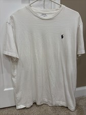 Ralph Lauren Polo Men  s M White Cotton Classic Fit