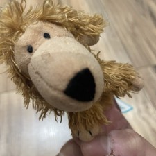 Retired Jellycat Mini Finger Puppet Best of Breeds Dog Tag And Collar