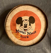 Noble Cooley 1950's to 1960's Walt Disney Mickey Mouse Club Metal 10" Drum