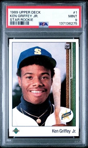 1989 Upper Deck #1 Ken Griffey Jr. Star Rookie RC HOF PSA 9 Freshly Graded!