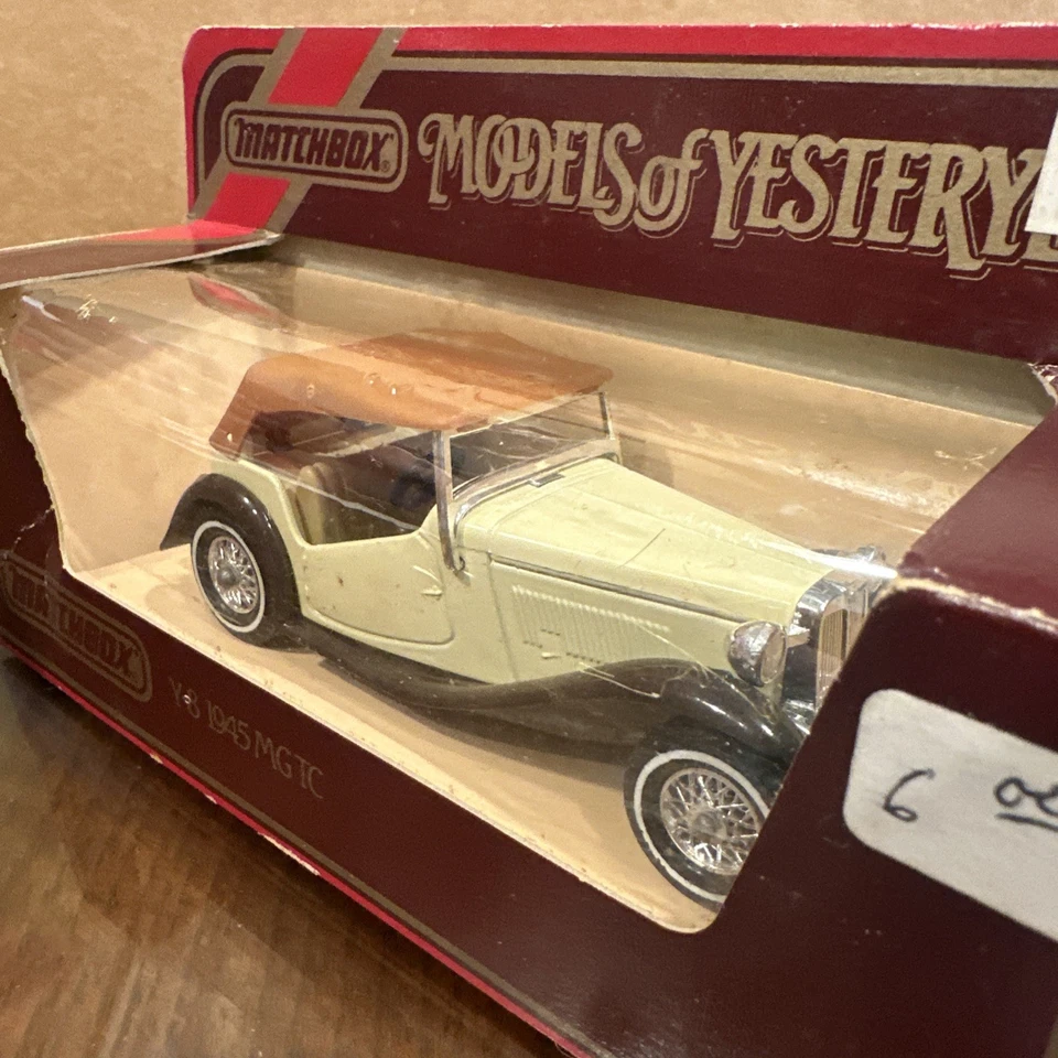 MATCHBOX MODELS OF YESTERYEAR MOY Y8 BROWN 1945 MG TC CONVERTIBLE 1/43 MIB A79 - Image 4 of 4