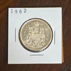 1962 Canada 50C Silver Coin 0.800 Fineness Queen Elizabeth II KM-56