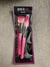 Pinky B Beauty- Pretty In Pink Makeup Brush Set of 2.  NEW in Package.