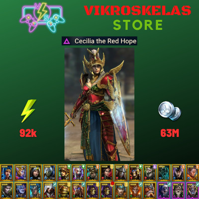 Raid Shadow Legends | Starter acc with Cecilia : 92k energy / 25 Legendary hero