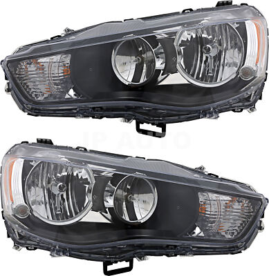 For 2010-2013 Mitsubishi Outlander Headlight Halogen Set Pair