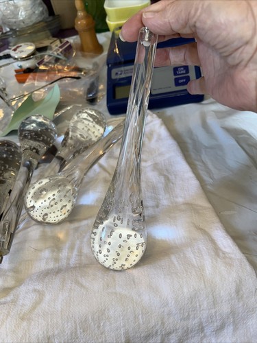 Rare 1- Vintage Large Crystal ￼ Teardrop  Prism 8”