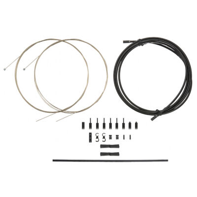 Jagwire Pro Schaltsatz 2x - schwarz (Nahtlose Schaltung / Rennrad / MTB)