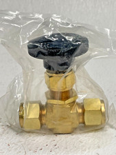 SWAGELOK B-1RS8 1/2" Brass Needle Valve Compression End, 3000-psi