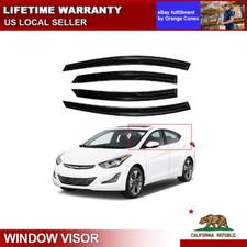 For 2011-2016 Hyundai Elantra Jdm Wavy Mugen Style Window Visors Rain Guards For 2011-2016 Hyundai Elantra Jdm Wavy Mugen Style Window Visors Rain Guards