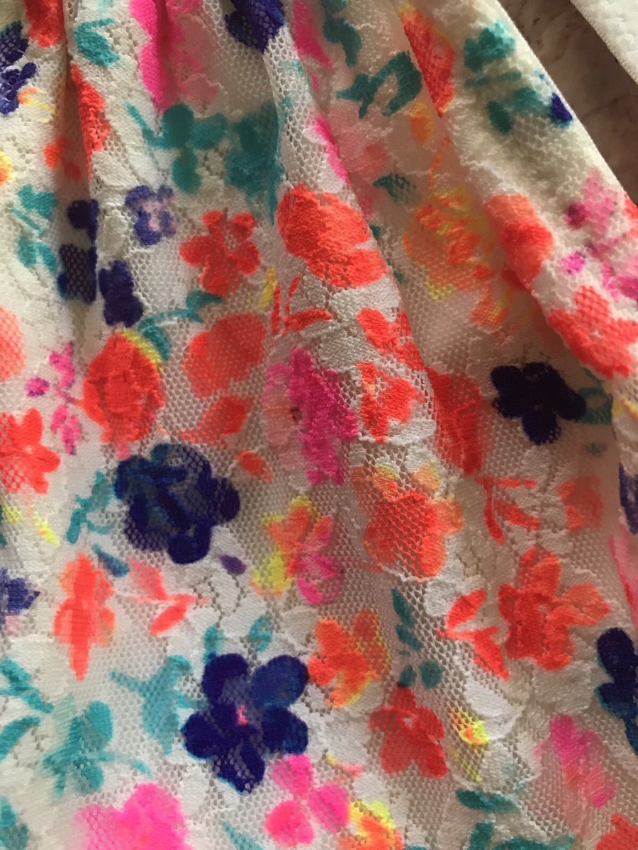 Bralette Bandeau Victoria's Secret - Rose/orange à Pois Avec Dentelle - Taille Medium - Neuf Avec étiquettes