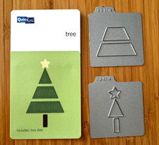 QuicKutz Lifestyle 2" x 2"  Metal Cutting die -- Tree  . Two Dies