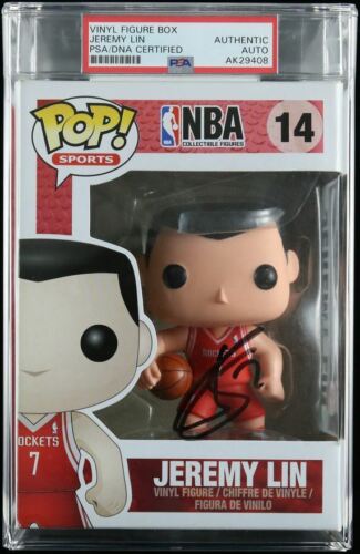 Jeremy Lin Signed Funko Pop! PSA/DNA Encapsulated Houston Rockets - Picture 1 of 2